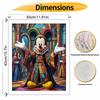 Disney DIY Painting Kit Jester Mickey Classic Style Home Decor Craft Gift Idea Wall Art Canvas Paint by Number Adult Hobby Set Unique