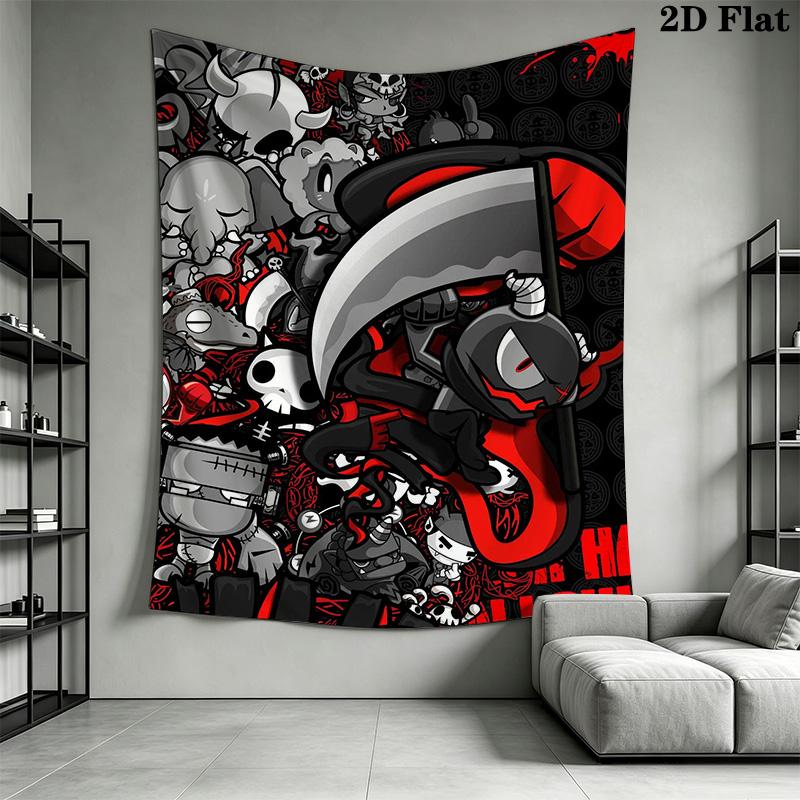 DADA The Death Taker Pattern Home Decor Tapestry, Wall Hanging, Decorative RV Wall Cloth.XGT0914126