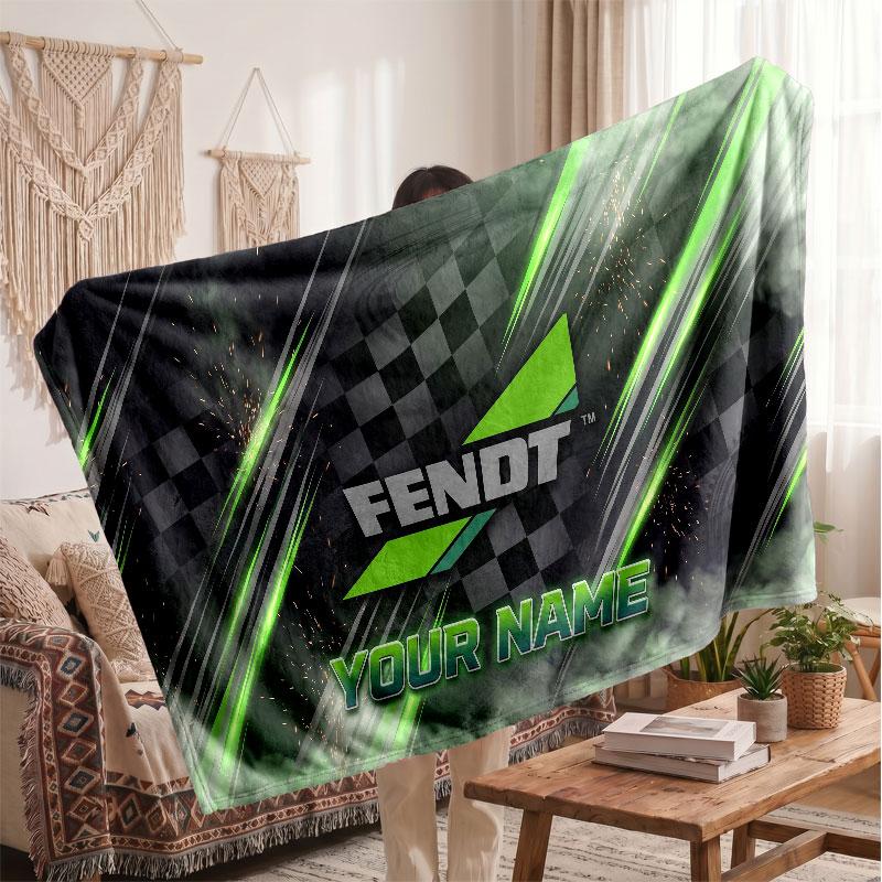 Coperta di Flanella Fendt, Testo Nome Personalizzato Morbida Coperta da Divano Decorazione per la Casa Regalo