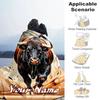 1PC Custom Name Bull Power Artwork Flannel Blanket Versatile,all-season Throw Suitable for the Living Room,bedroom,camping,travel,and Gift