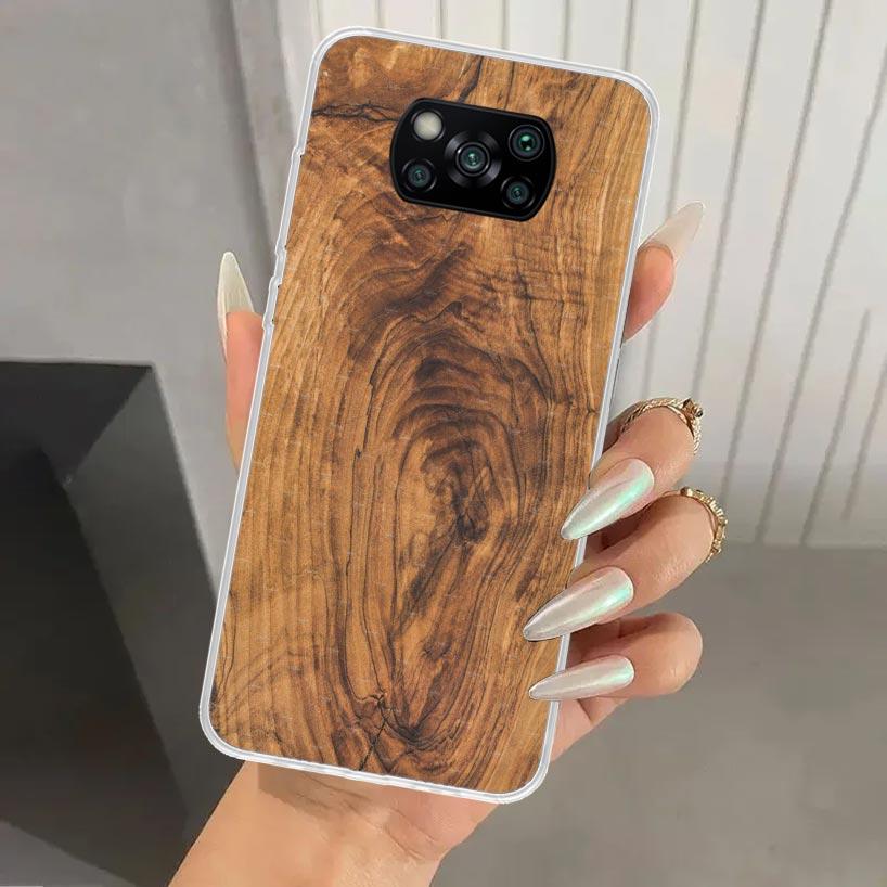 Wood Wooden Pattern Phone Case for Xiaomi Poco X5 X6 X7 Pro F7 Ultra M7 Redmi 15 15C 13 13C 12 12C 10 10A 10C 9 9A 9C 9T Shell P