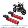 1 Pair Motorcycle Foot Pegs CNC T6063 Aluminum Alloy Anodized   Replacement For     252R 2021‑2022