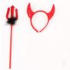 Halloween Devil Costume Kits Including Horn Headband Bowtie Tail Demons Dress Up Outfit Halloween Cosplays Party Props
