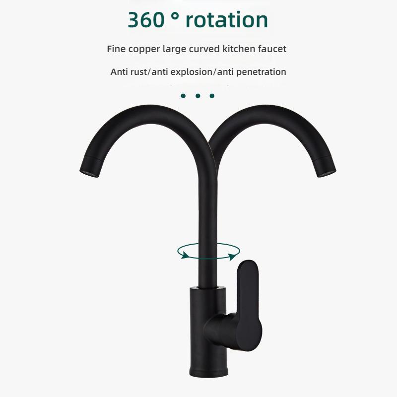 Robineți Apă Caldă și Rece pentru Bucătărie Robinet pentru Chiuvetă de Bucătărie Casnică Robinet Anti-Stropire Robinet Montat pe Chiuvetă Robineți cu Pulverizator