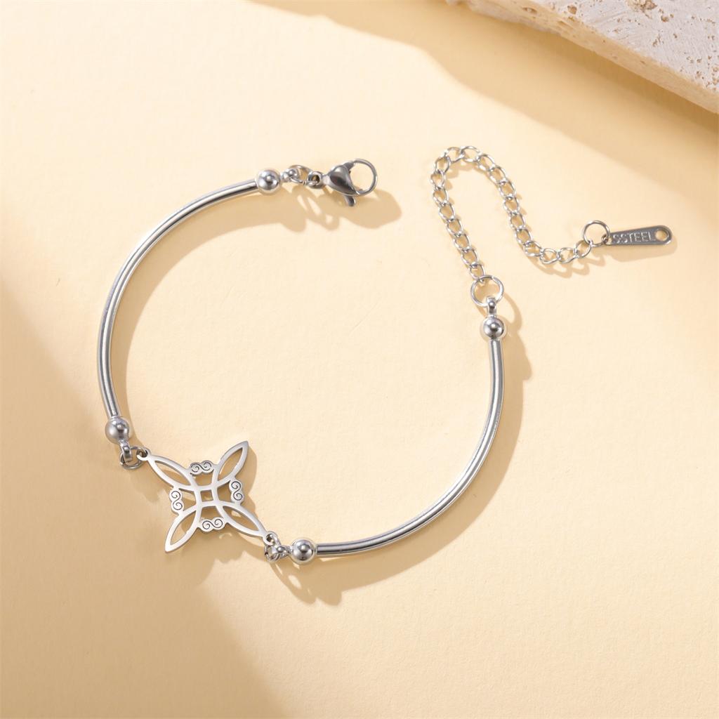  Classic Witch Knot Bracelet for Women Stainless Steel Fashion Celtics Knot Bracelets Wicca Amulet Jewelry Gift Wholesale