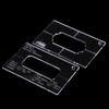 1pcs Make Electric Guitar Internal Template Pickup Line Bin Box Piano Bridge Open Hole Slotted Transparent Acrylic Template