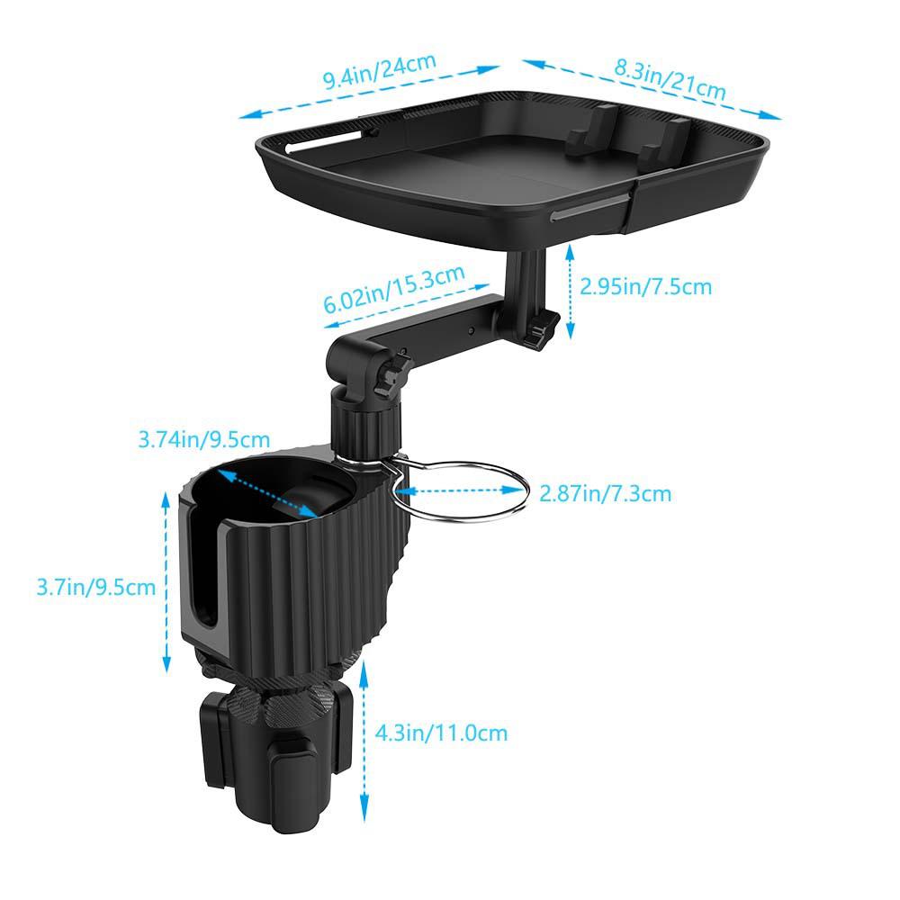 

Автомобильный поднос для еды с держателем для телефона и стакана - Портативная стойка и столик для хранения еды