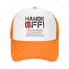 Black Snapback Hats for Men Snapback Trucker Hat for Womens Baseball Hats Hands Off Protest Cap