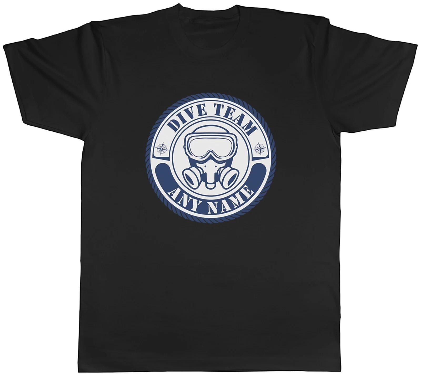 Personalised Any Name Dive Team Scuba Diving Mens T-Shirt Tee Gift Top XS