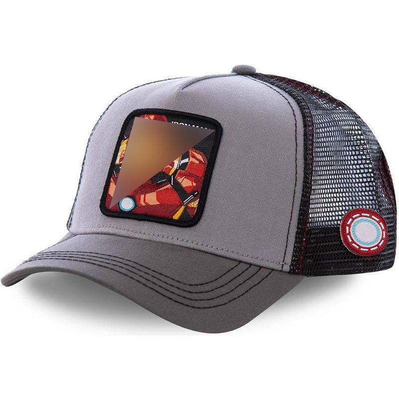 Summer cartoon animation hat mesh personality trendy men's and women's hat Korean version baseball cap animal mesh hat large brim