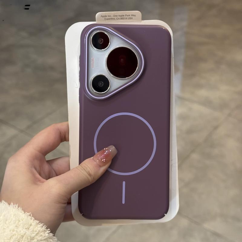 For HUAWEI Pura 70 Ultra Pura 70 Pro Case Simple and soft magnetic PC skin-friendly drop-proof Cover For HUAWEI P60 Pro Funda