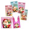 50PCS Multicolor Christmas Gift Bag Cartoon Santa Clause Deer Mixed Pattern Christmas Packaging Bag Xmas Tree Snowman