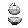 Abay Double-Layer Iron Fruit and Snack Basket