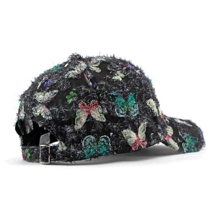 Women's Summer Sunscreen Butterfly Printed Hard Top Baseball Cap