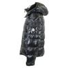 Moncler MAYA Pánska prešívaná bunda s kapucňou 1 čiernaPoužitá
