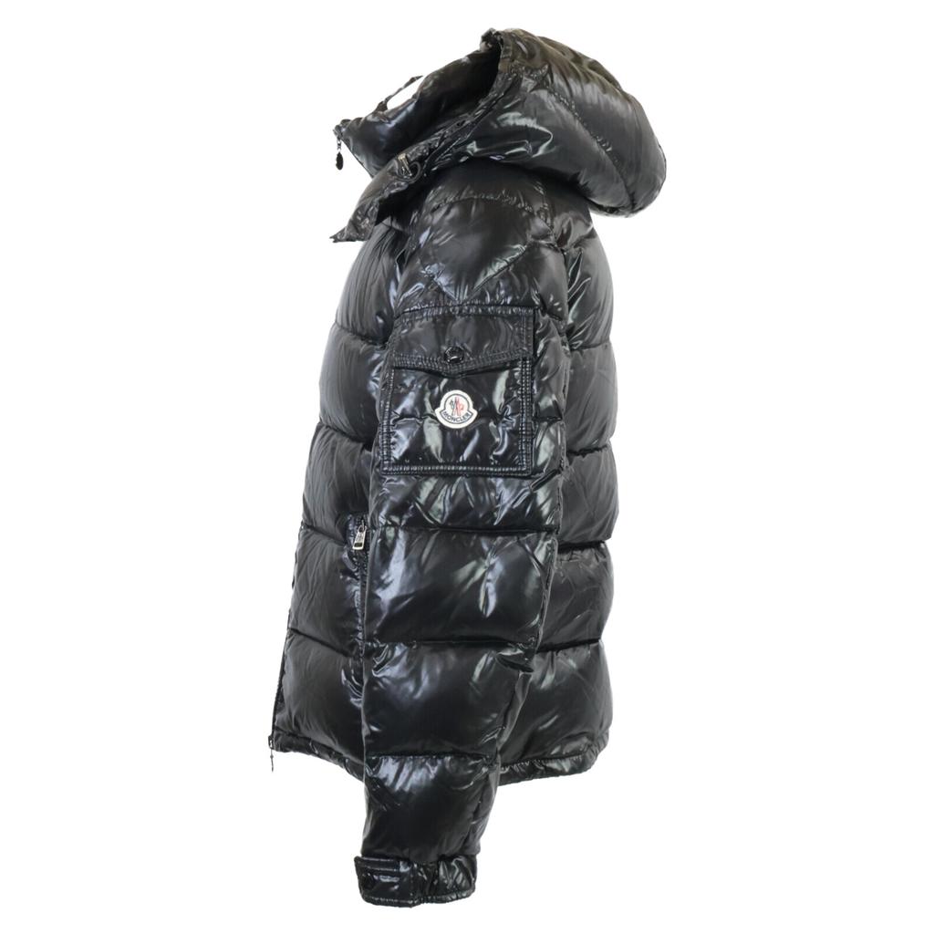 Moncler MAYA Pánska prešívaná bunda s kapucňou 1 čiernaPoužitá