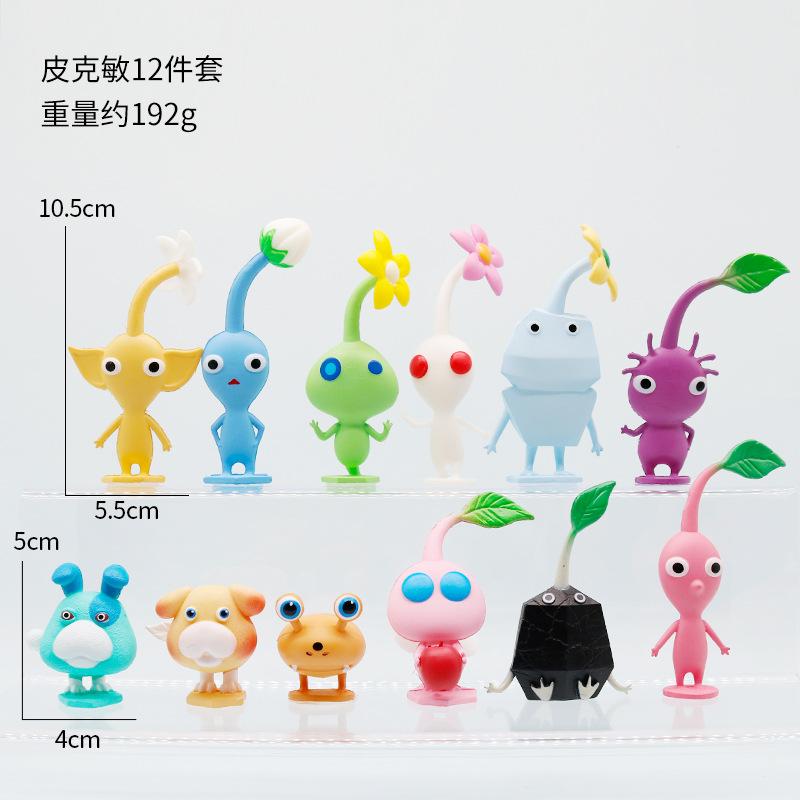 6-12Pcs/Set Game PIKMIN Anime Figure Captain Olimar PIKMIN PVC Action Figure Collection Model Doll Toys For Kids Christmas Gifts