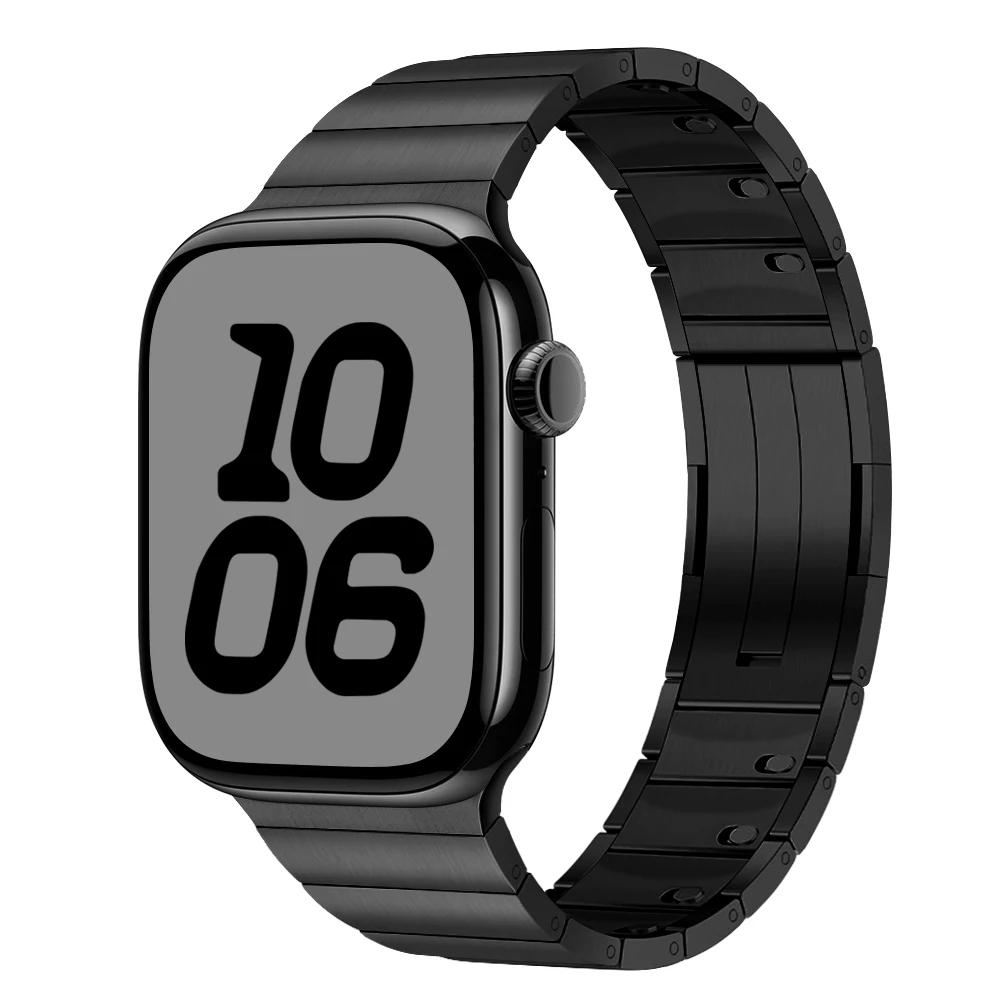 Stainless Steel Band for Apple Watch Series 10 46mm 42mm Metal Strap Bracelet IWatch 9 8 7 6 5 Ultra2 49mm 45mm 44mm 38 40 41mm