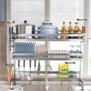Stainless Steel Adhesive Kitchen Sink Dish Drying Rack