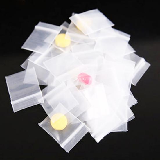 200Pcs Plastic Clear Food Storage Packing Coin Jewelry Reclosable Self Seal Bags