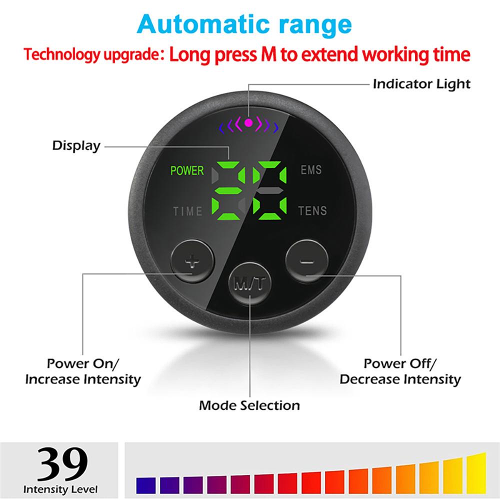 EMS Muscle Toner Abdominal Toning Belt Electric Muscle Stimulation Waist Massager USB Recharge Weight Loss Fitness Training Gear
