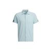 Solid Color Casual Short Sleeve Shirt Men Tops Magic-Grey H64632