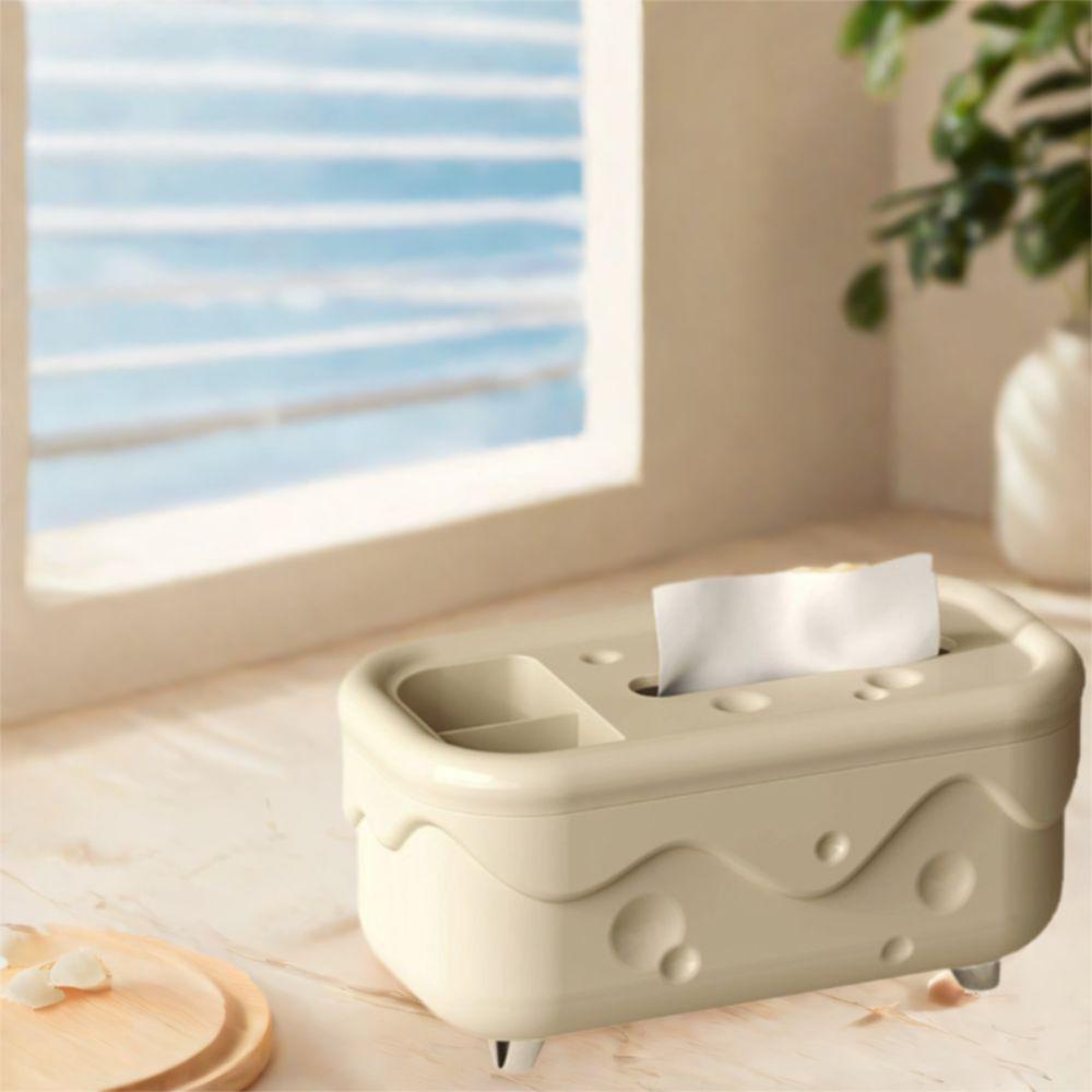 Stylish Cheese Tissue Box Kawaii Paper Storage Box Creative Tissue Holder  Bathroom