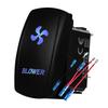 12V 24V Boat Trim Tabs Switch (ON)-OFF-(ON) Momentary Rocker Switch Waterproof Blue Light ON-OFF Toggle Switch With Harness Switches4