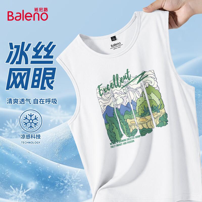 Baleno Men s Ice Silk Sleeveless Tank Top 4XL