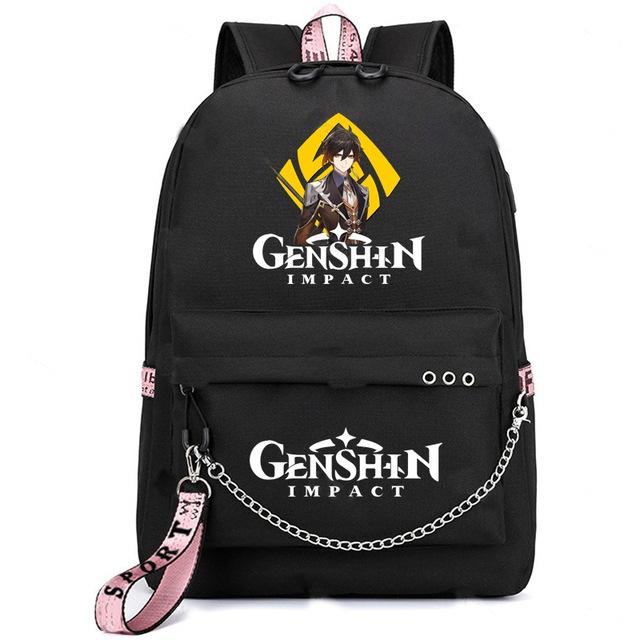 School Season Animation Student Schoolbag, Printed Peripheral Large-Capacity Backpack