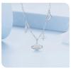 Avle Universe Star Necklace - S925 Sterling Silver with Platinum Plating, All-Match Jewelry for Women (BSN292)