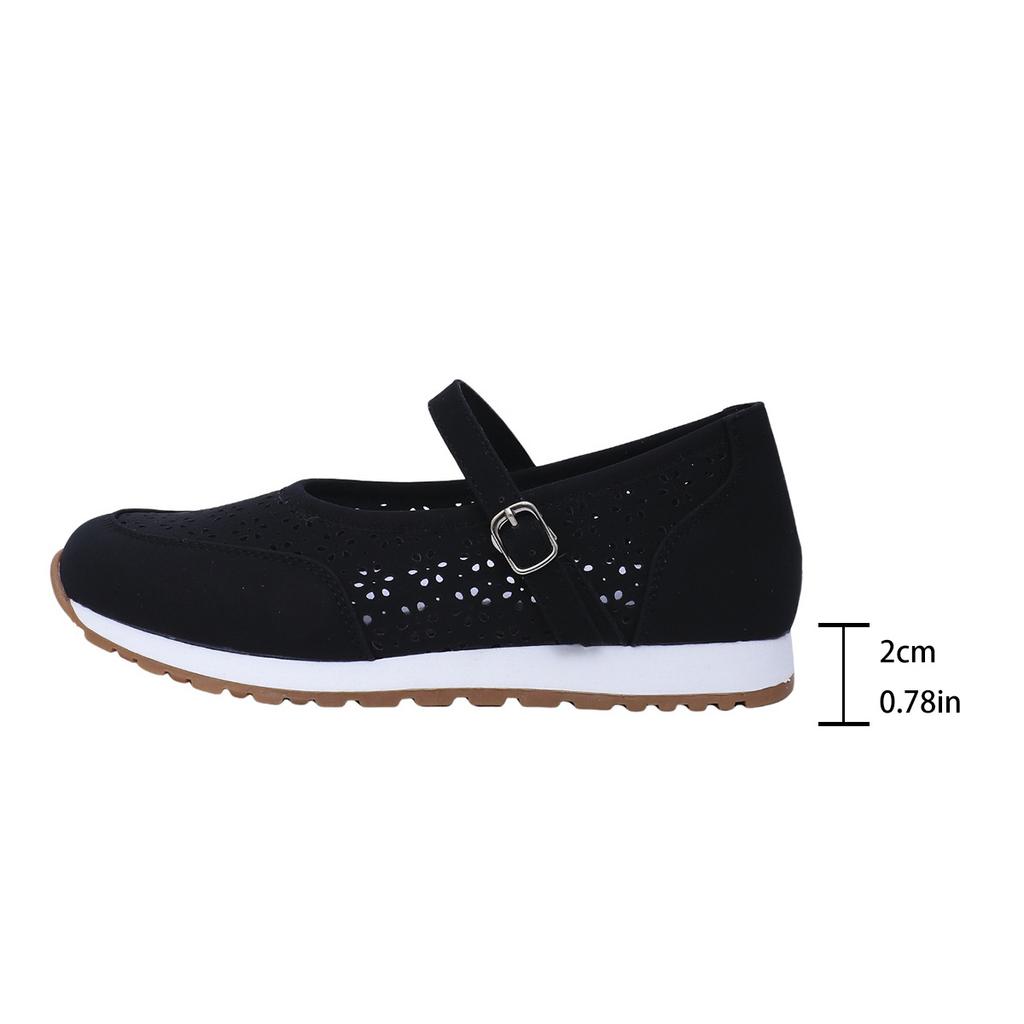 Fashion Comfortable Thick Bottom Casual Slip-On Round Head Mesh Shoes Fashion Spring Summer New Style Women's Leisure Shoes Size 36 43