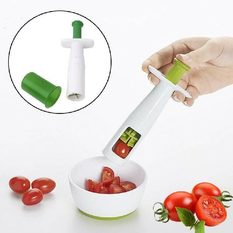 Grape Cherry Slicer Cutter Tool Auxiliary Baby Kitchen Food Fruit Vegetable