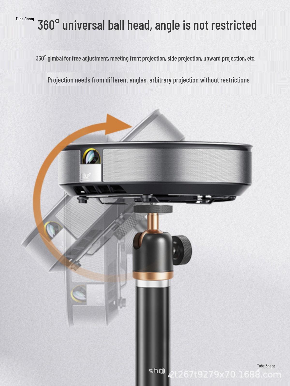 

Floor-standing Projector Stand with Wall Mount & Desktop Storage Tray 1.5KG Base 1.2m with 1.5KG Mount