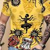 Men's Fashion 3D Printed Men's T-Shirt Round Neck Short Sleeve Trendy Street Wear
