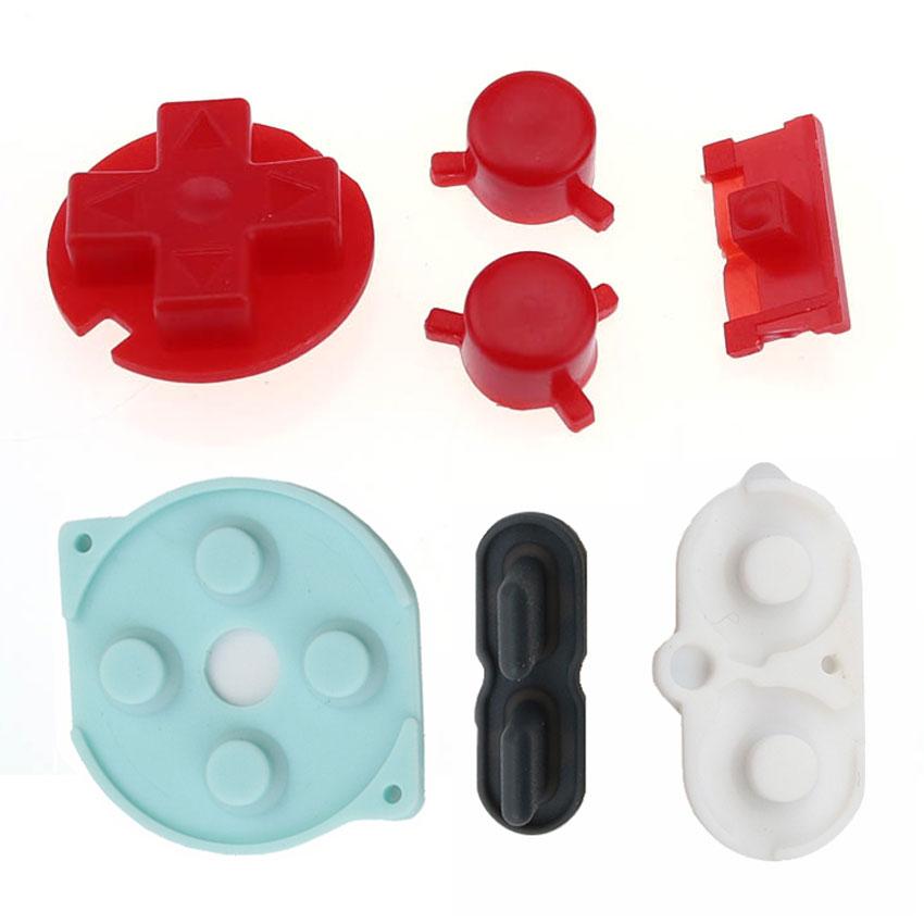 JCD For Nintend Gameboy Pocket Rubber Conductive Buttons A B D Pads Power On Off Buttons Keypads For GBP