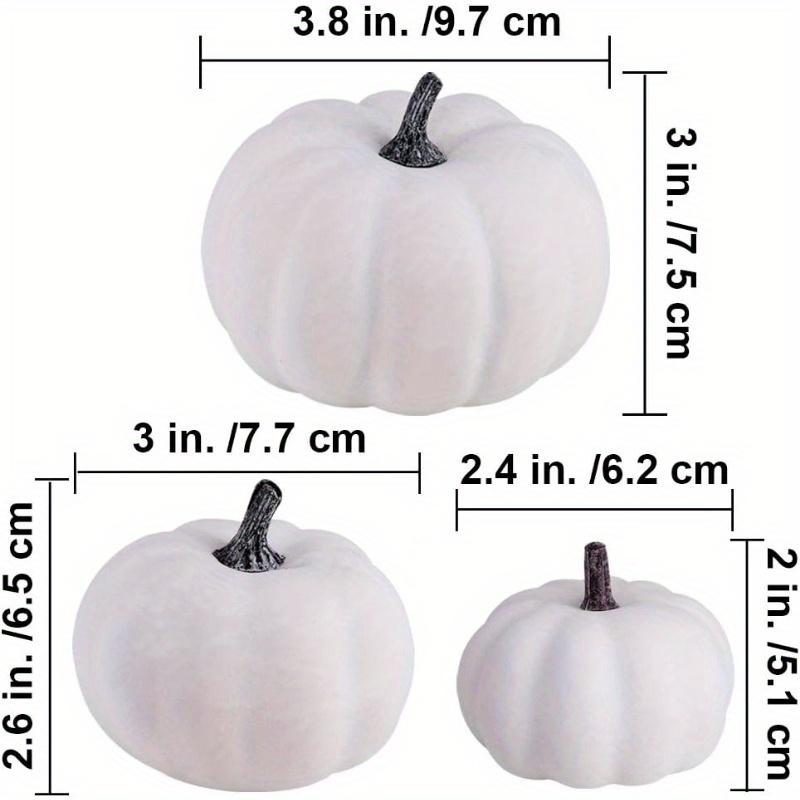 12pcs Antique White Pumpkins in Different Sizes for Halloween Fall and Thanksgiving Decorations Decorations and Displays