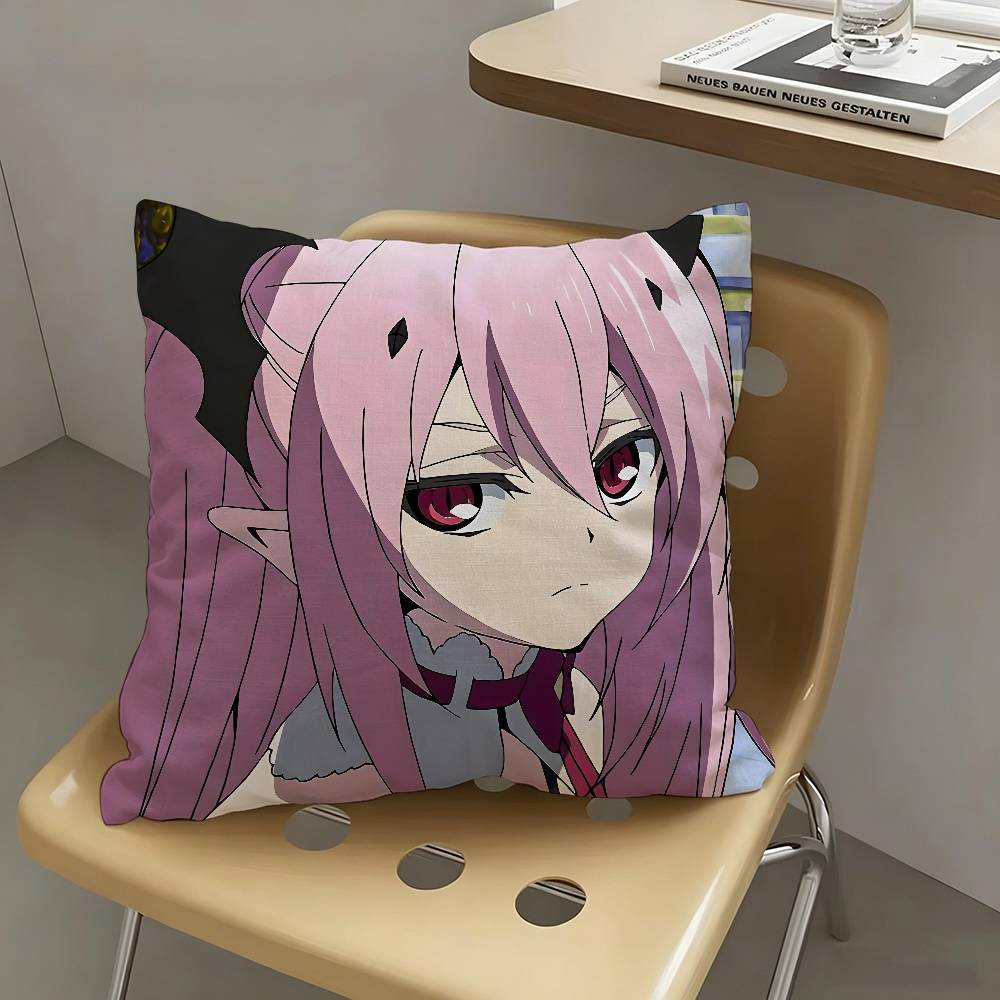 1pc Krul Tepes Anime Pillow Case Fashion Square Pillowcase Bedroom Sofa Room Ins Decoration Leisure