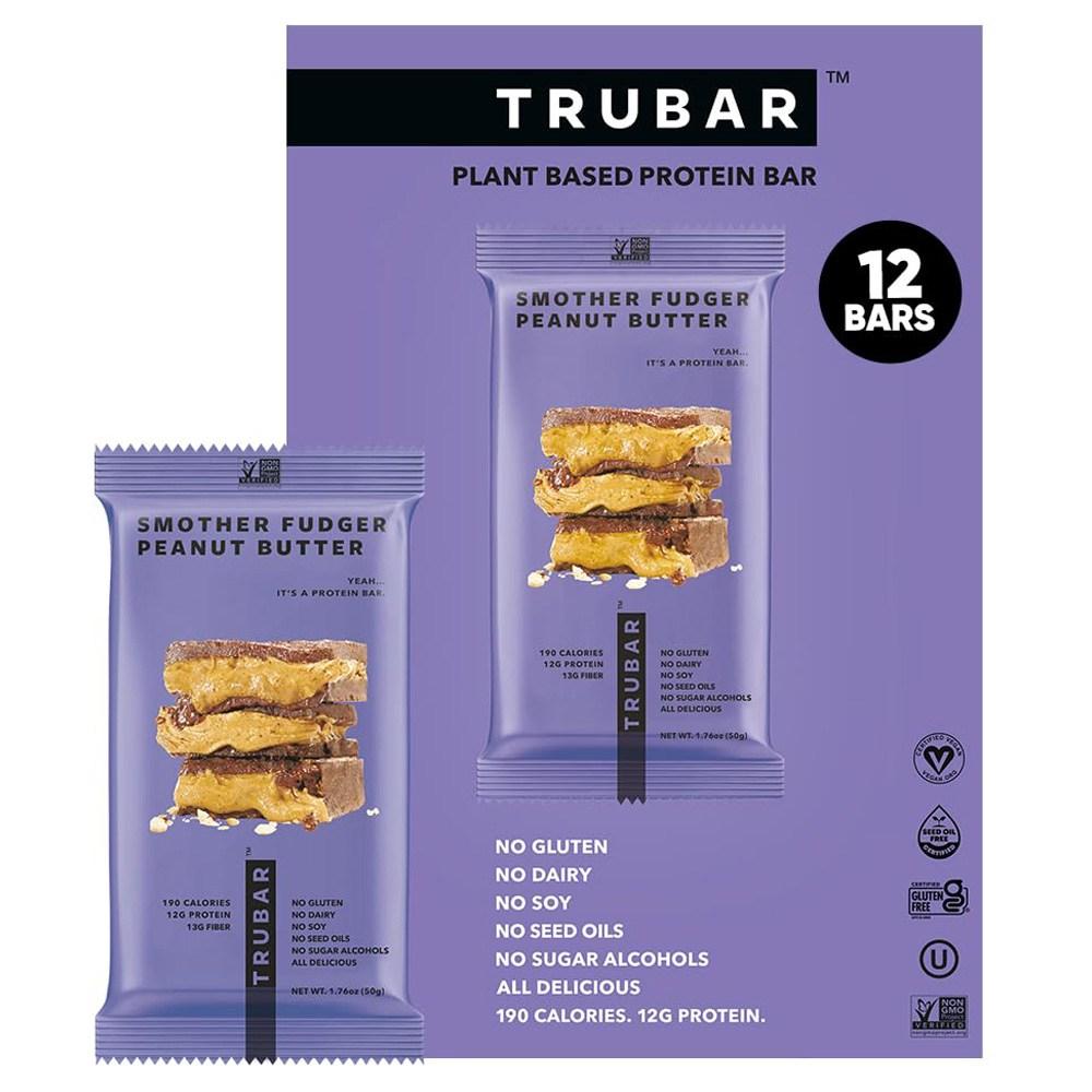 Truva Vegan Protein Bar Smoother Fudge Peanut Butter 12 pcs 600g 1 pcs Ingredients: may be subject to change at the | 600g 1 pcs