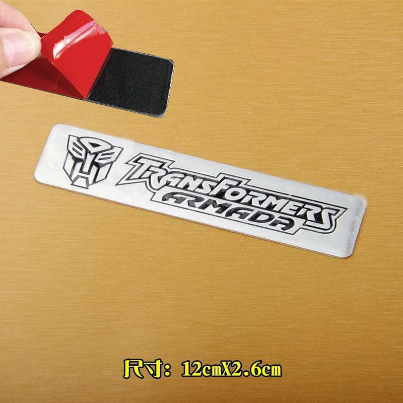 Autobots Badge Decepticons Logo Aluminum Alloy Stickers Transformation Toys Emblem Decal Phone Decoration Mobile Accessories 3D Kid Friendly