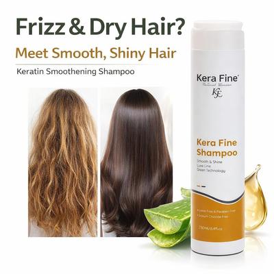 Kera Fine Smooth & Shine Shampoo |250ml | Smooth & Shine Haircare Luxe Line Green Technology | Sulfate Free & Paraben Free | Sodium Chloride Free