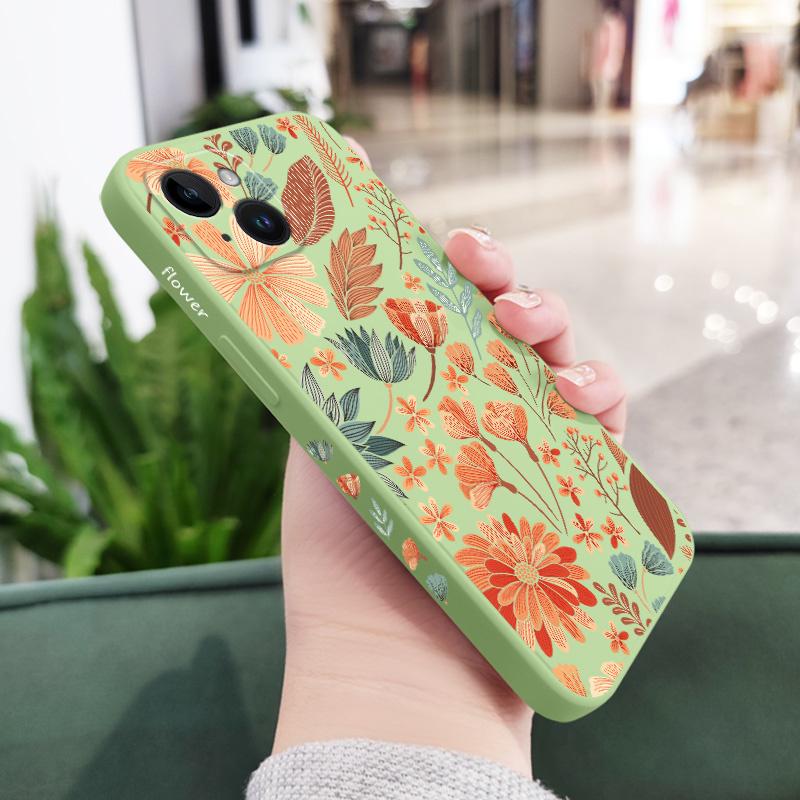 Bustling Pattern Phone Case For iPhone 16 16e 15 14 13 12 11 Pro Max Mini X XR XS Plus Cover