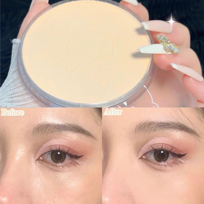 Ölkontrollierendes Make-up-Puder, wasserfest, feuchtigkeitsspendend, langlebig, Presspuder, aufhellender Concealer, natürlicher atmungsaktiver Puder, loses Puder