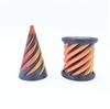 3D Printed Spiral Cone Fidget Toy Impossible Pyramid Channel Sculpture Passes Through Pyramid Toy Mini Vortex Line Illusion