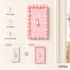 Cream Style Light Switch Cover Piping Texture Wall Plate Cover Decorative Wall Plate  Bedroom Decor