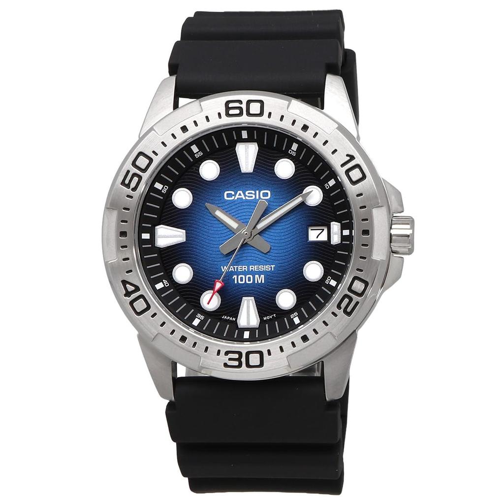 Casio Standard Analog Quartz Watch MTD-140-2AV Urethane Band Blue