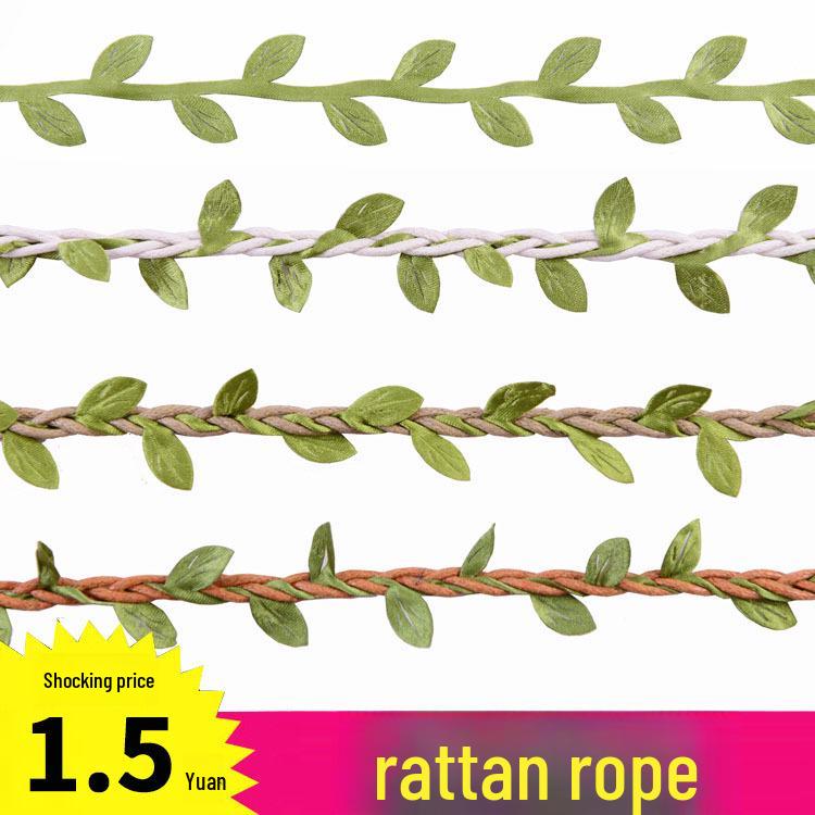 DIY Natural Leaf Vine Ribbon for Crafts and Decorations.