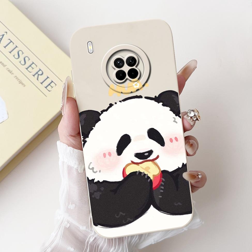 For Huawei Y9a Case Fashion Cute Cartoon Luxury Flowers Silicone Back Cover For Huawei Y9a Phone Case Shockproof Bumper FRL-L22