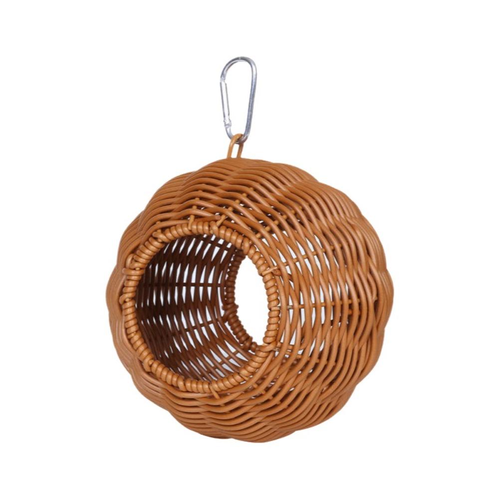 Bequemes gewebtes Vogelnest Atmungsaktives hängendes Hängemattenbett Vogelzucht Haus Vogelkäfig