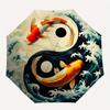 1pc Yin Yang Symbol Automatic Opening/closing umbrella, Reinforced 8-Rib Construction, Compact Travel Umbrella yy250808155